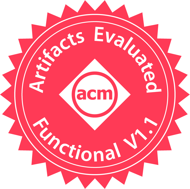 Artifacts Evaluated — Functional ACM Artifacts Evaluated — Functional badge
